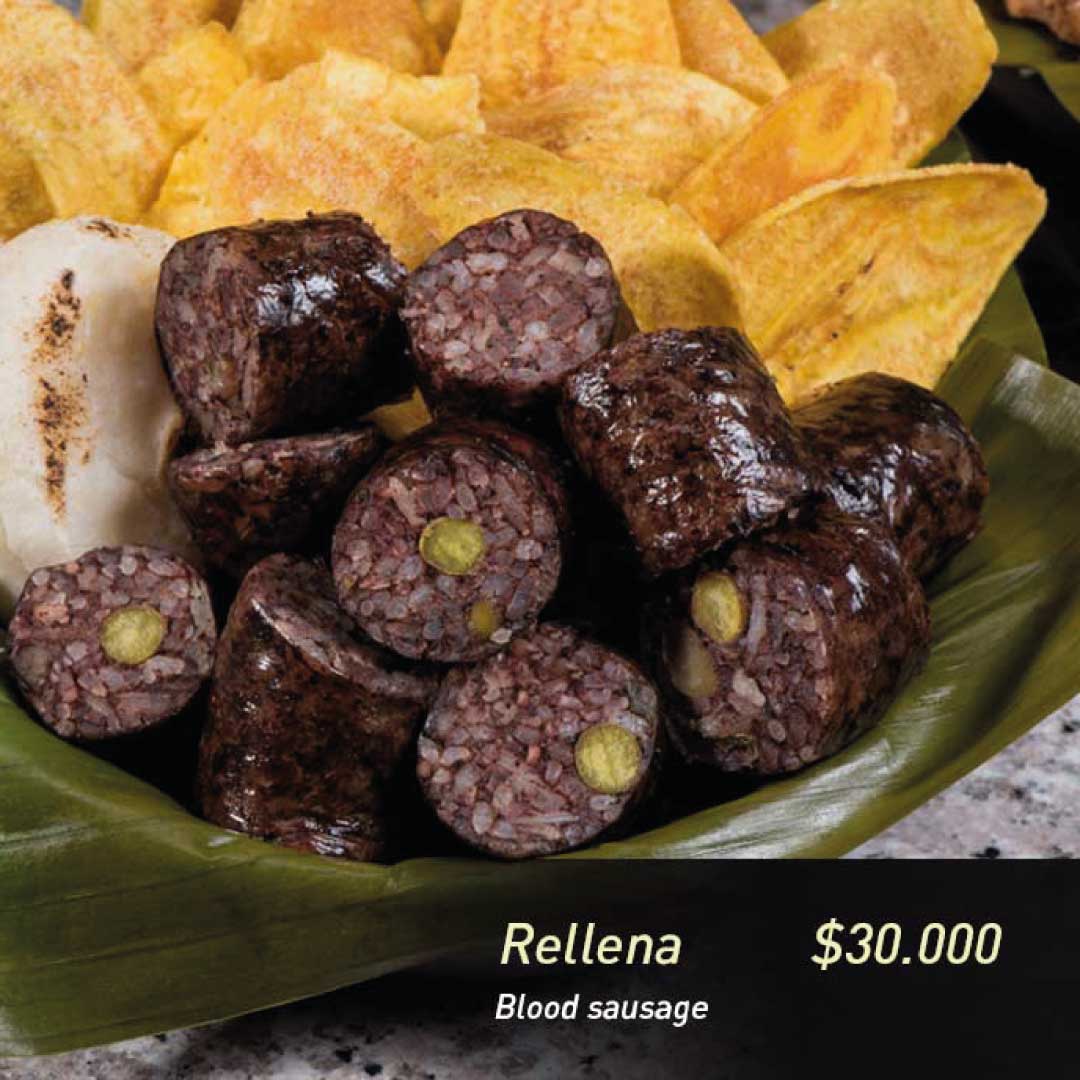Porción de rellena